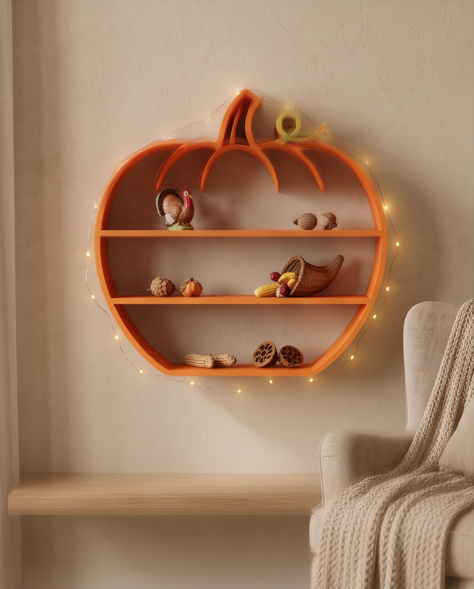 Pumpkin Decorative Shelf