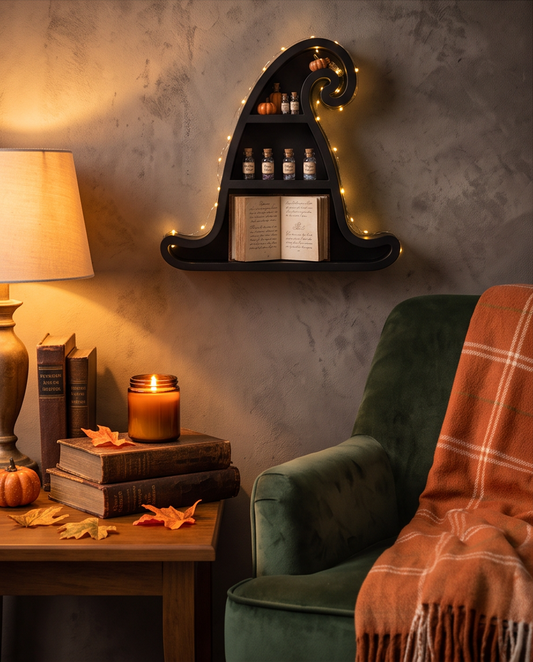 Witch's Hat Halloween Decorative Shelf