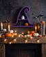 Witch's Hat Halloween Decorative Shelf