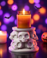 Skull Candle Holder