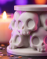 Skull Candle Holder