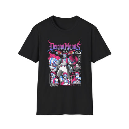 Demon Moons Graphic T-Shirt — Retro Anime Gothic Band Tee