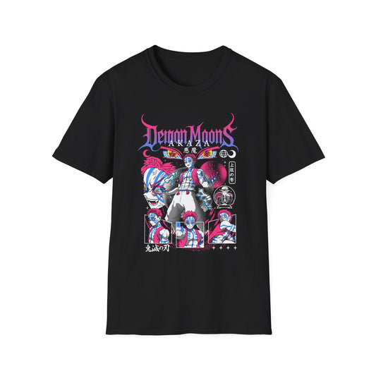 Demon Moons Graphic T-Shirt — Retro Anime Gothic Band Tee