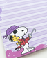 Pirate Snoopy Purple Lined Notepad | Cute Peanuts Writing Pad for School, Office & Journaling