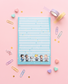 Snoopy & Friends Blue Lined Notepad | Cute Peanuts Writing Pad for School, Office & Journaling