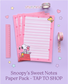 Pink Snoopy Lined Notepad | Cute Peanuts Writing Pad for School, Office & Journaling