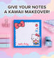Blue Hello Kitty Bloc Notepad | Cute Kawaii Memo Pad for School, Office & Everyday Planning