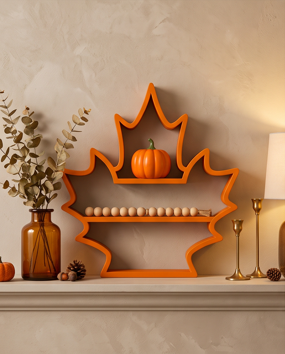Maple Leaf Decorative Shelf