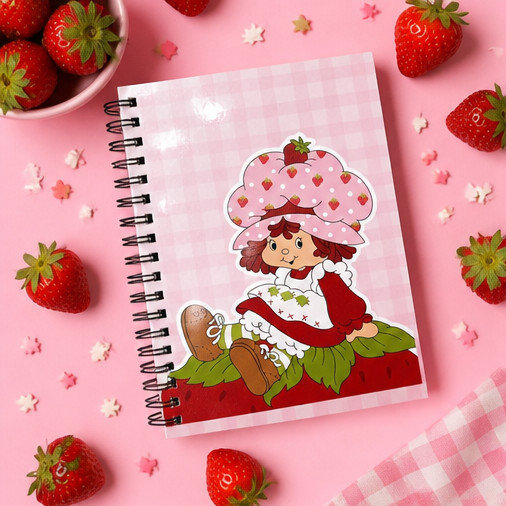 Strawberry Shortcake Undated Planner – Cute Vintage Planner for Daily To-Dos, Notes & Organization