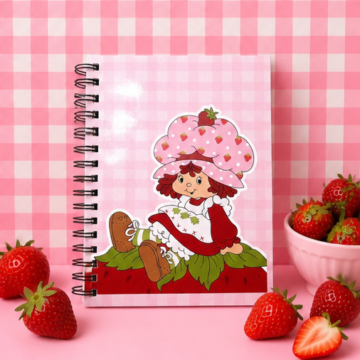 Strawberry Shortcake Undated Planner – Cute Vintage Planner for Daily To-Dos, Notes & Organization