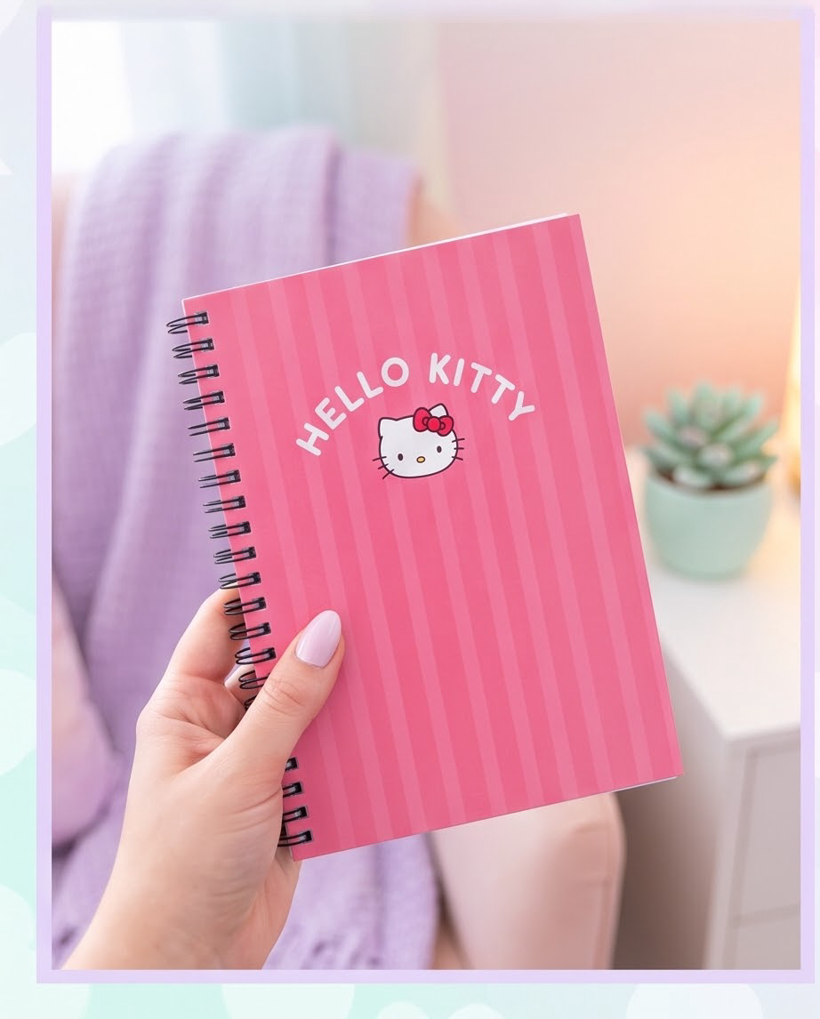 Hello Kitty Undated Planner – Cute Kawaii Daily Planner for Organization, Journaling & Goals