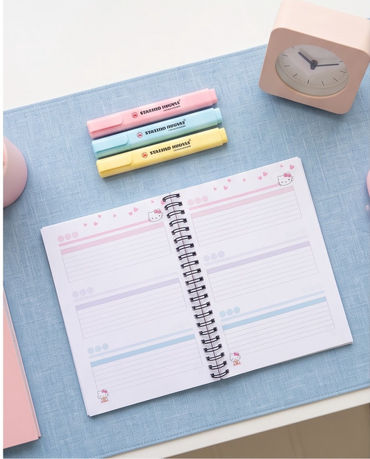 Hello Kitty Undated Planner – Cute Kawaii Daily Planner for Organization, Journaling & Goals