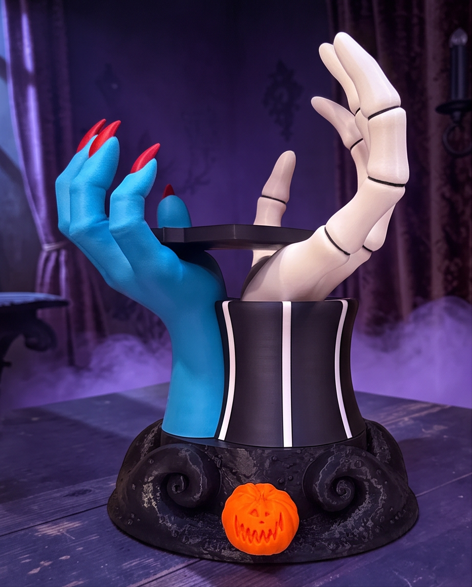 Jack & Sally Candle Jar Holder | Spooky Halloween Décor