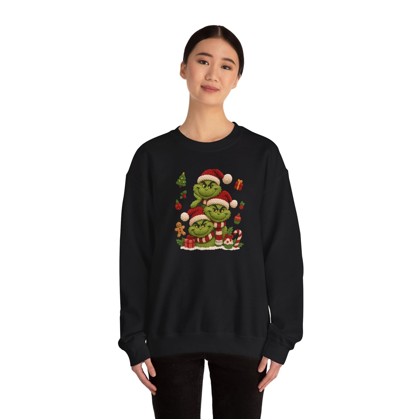 Grinch Family Christmas Tee | Cute Holiday Santa Grinches, Presents, Cookies