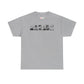 Retro Cartoon Faces Tee | Black Lineup Graphic T-Shirt