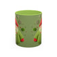 Green Knit Santa Mug | Accent Coffee Mug