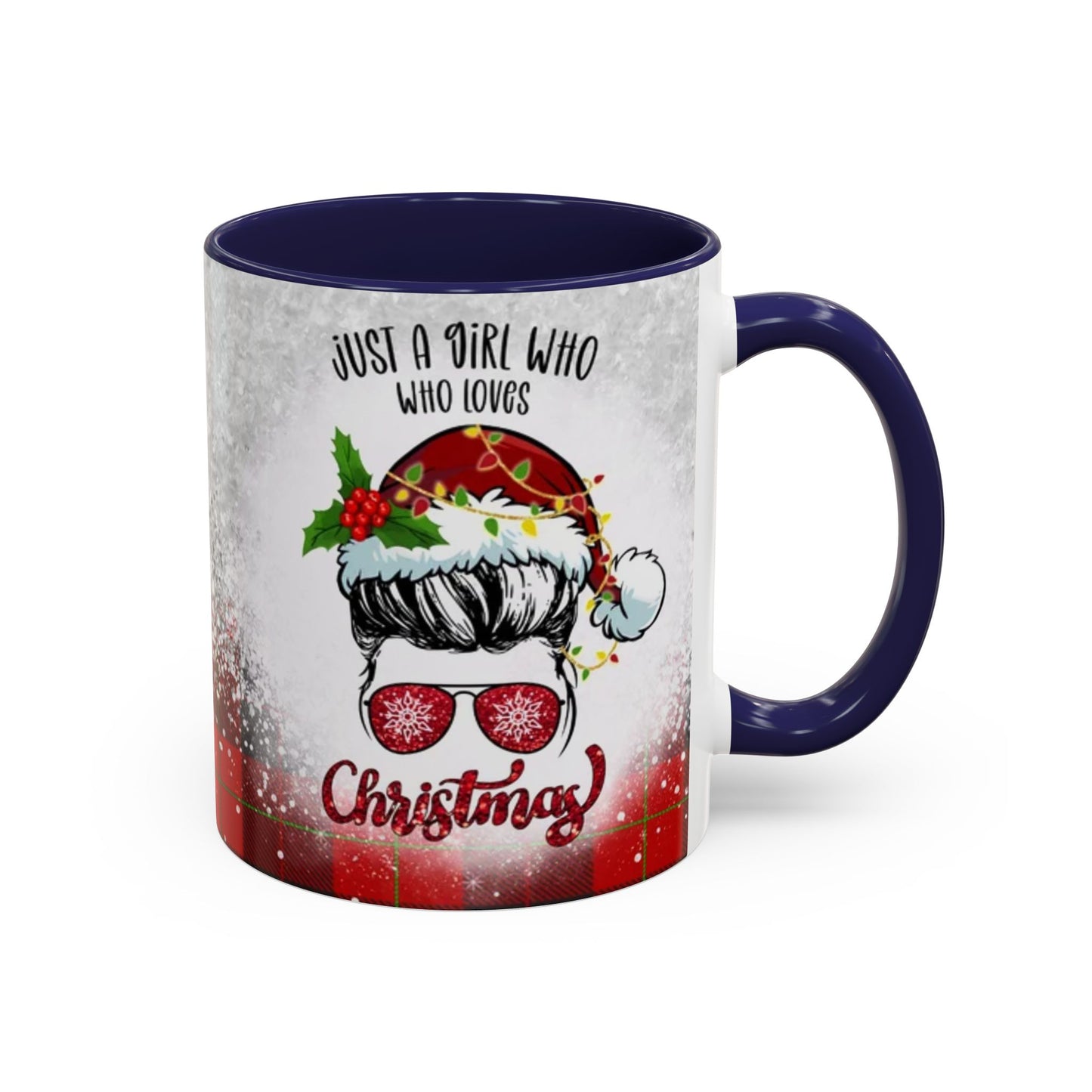 Just a Girl Who Loves Christmas Skull Mug | Accent Coffee Mug 11oz/15oz