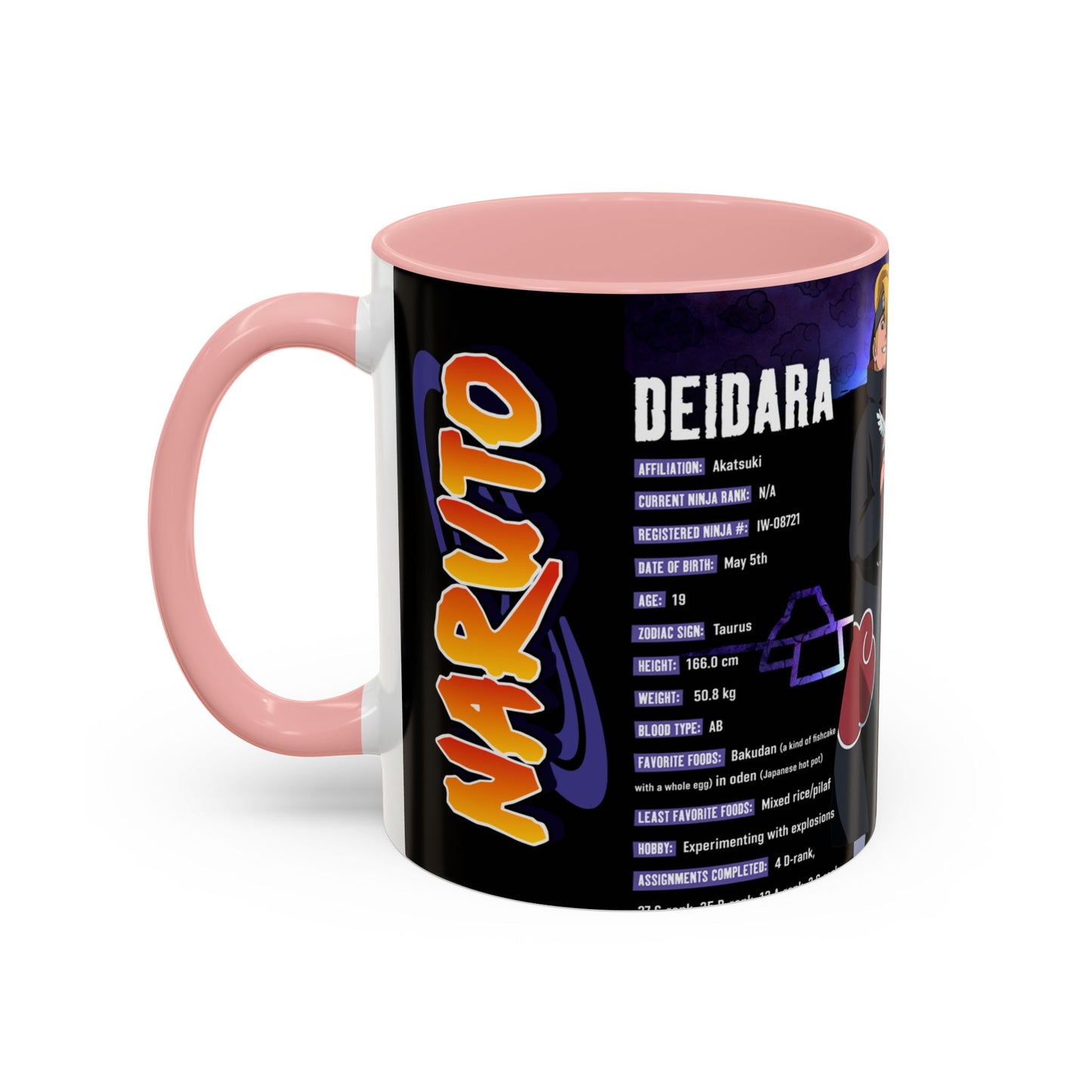 Deidara Naruto Shippuden Accent Coffee Mug | Anime Art Collector’s Mug (11/15oz)