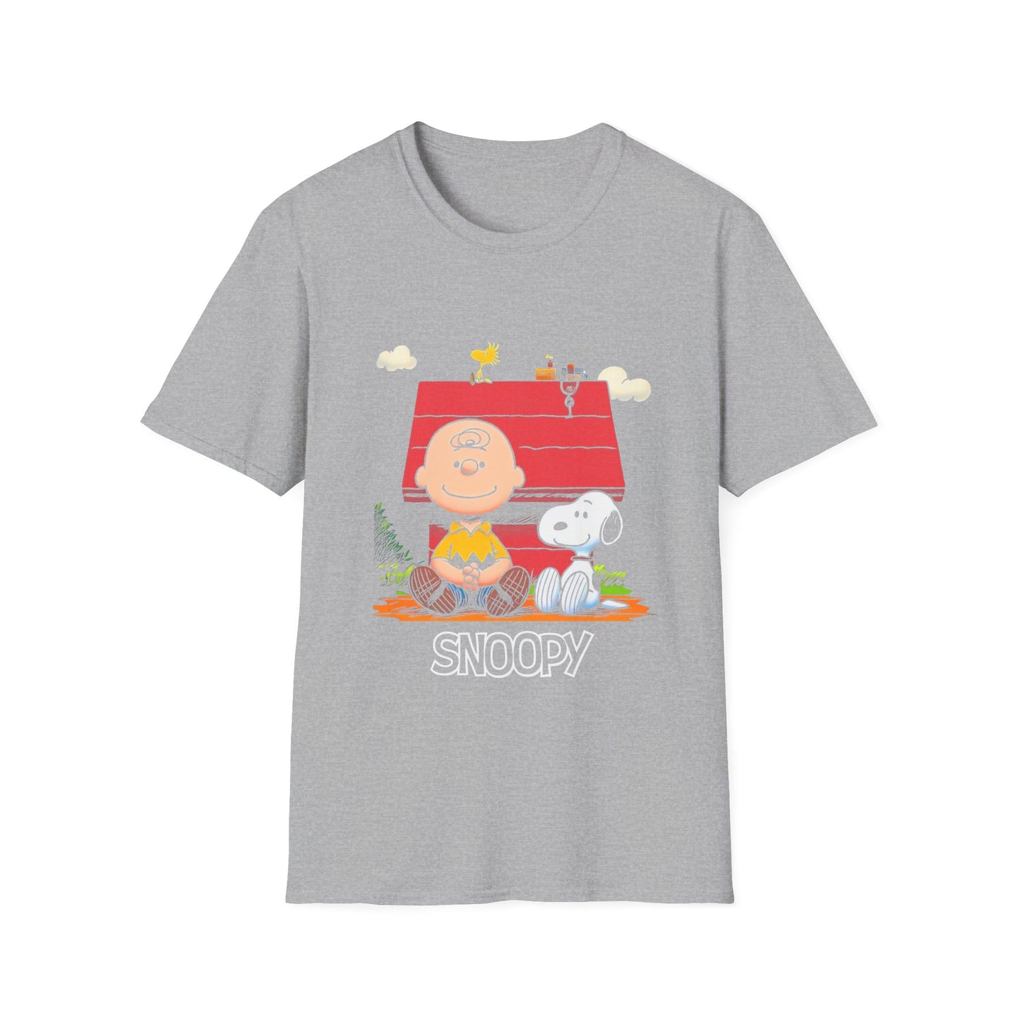 Charlie Brown & Snoopy Comic Tee — Peanuts Doghouse Graphic T-Shirt