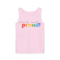 loud and proud! rainbow text Tank Top | Pride LGBTQ+ apparel