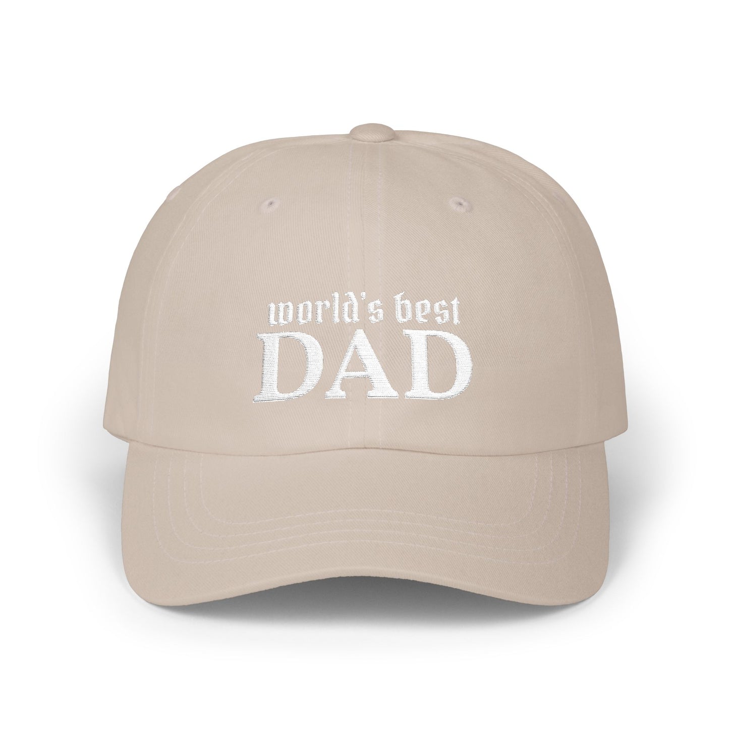 World's Best Dad Classic Dad Cap | Embroidered Baseball Hat