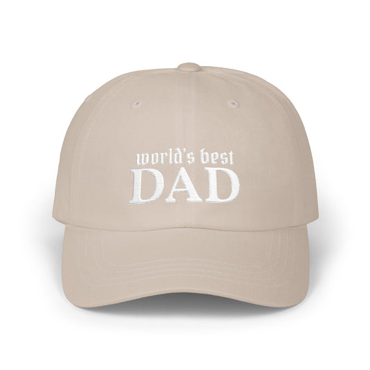 World's Best Dad Classic Dad Cap | Embroidered Baseball Hat