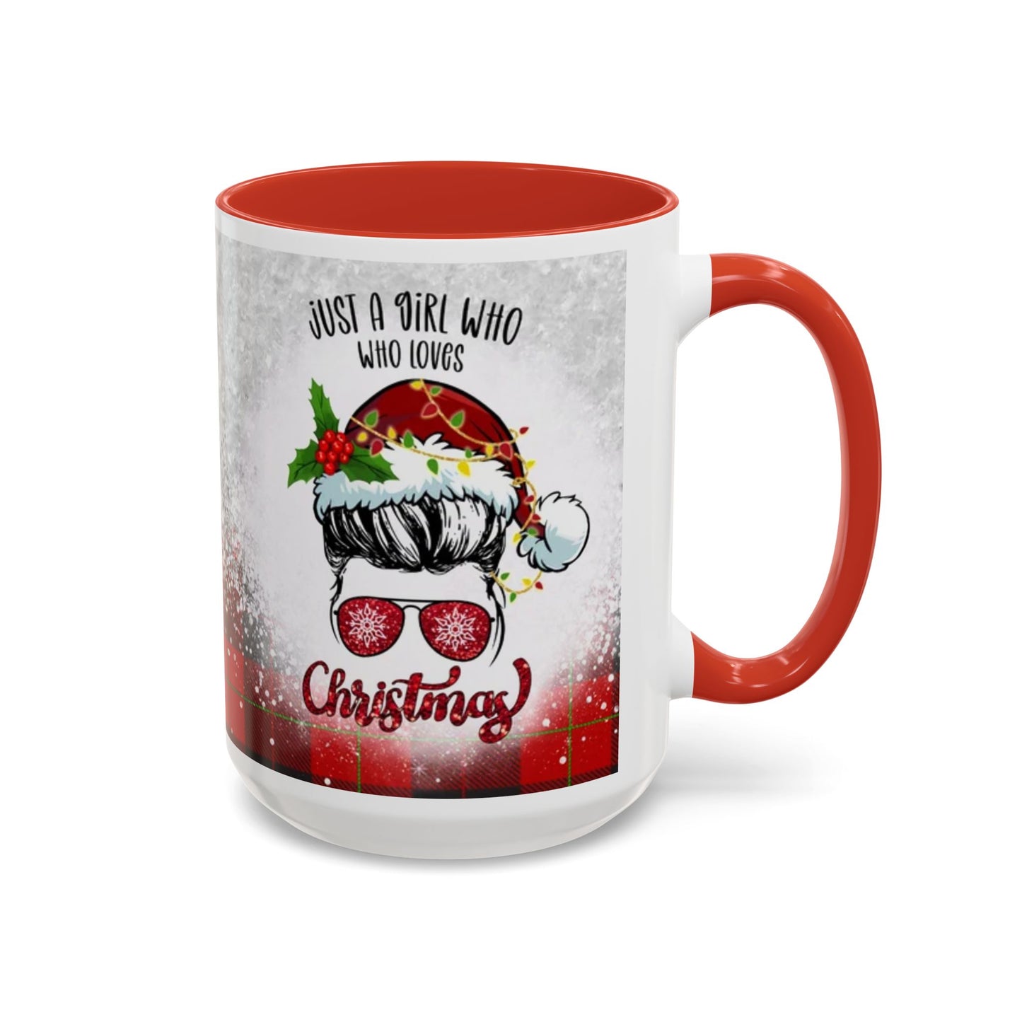 Just a Girl Who Loves Christmas Skull Mug | Accent Coffee Mug 11oz/15oz