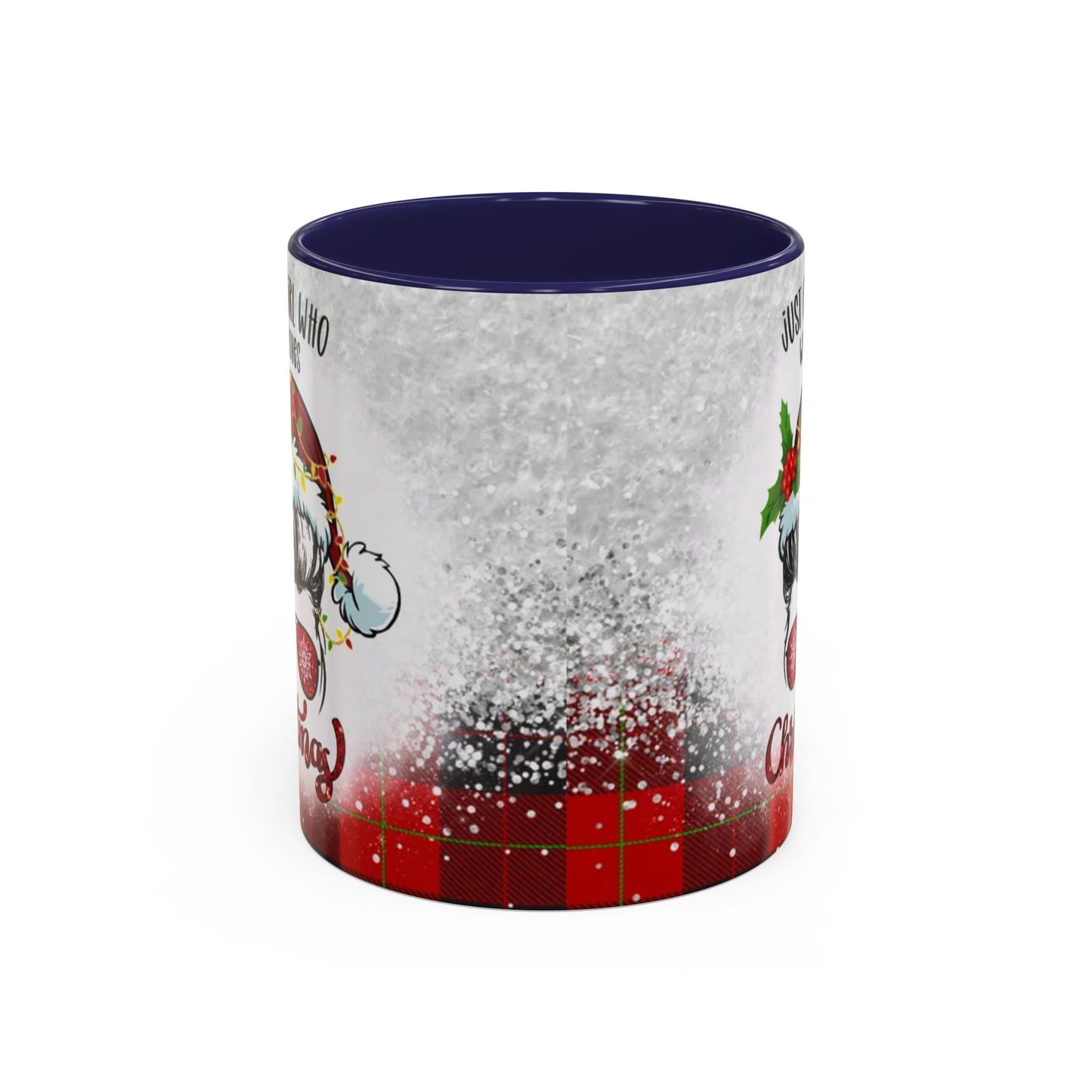 Just a Girl Who Loves Christmas Skull Mug | Accent Coffee Mug 11oz/15oz