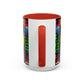 Plaid Christmas Trees Heart Mug | Accent Coffee Mug
