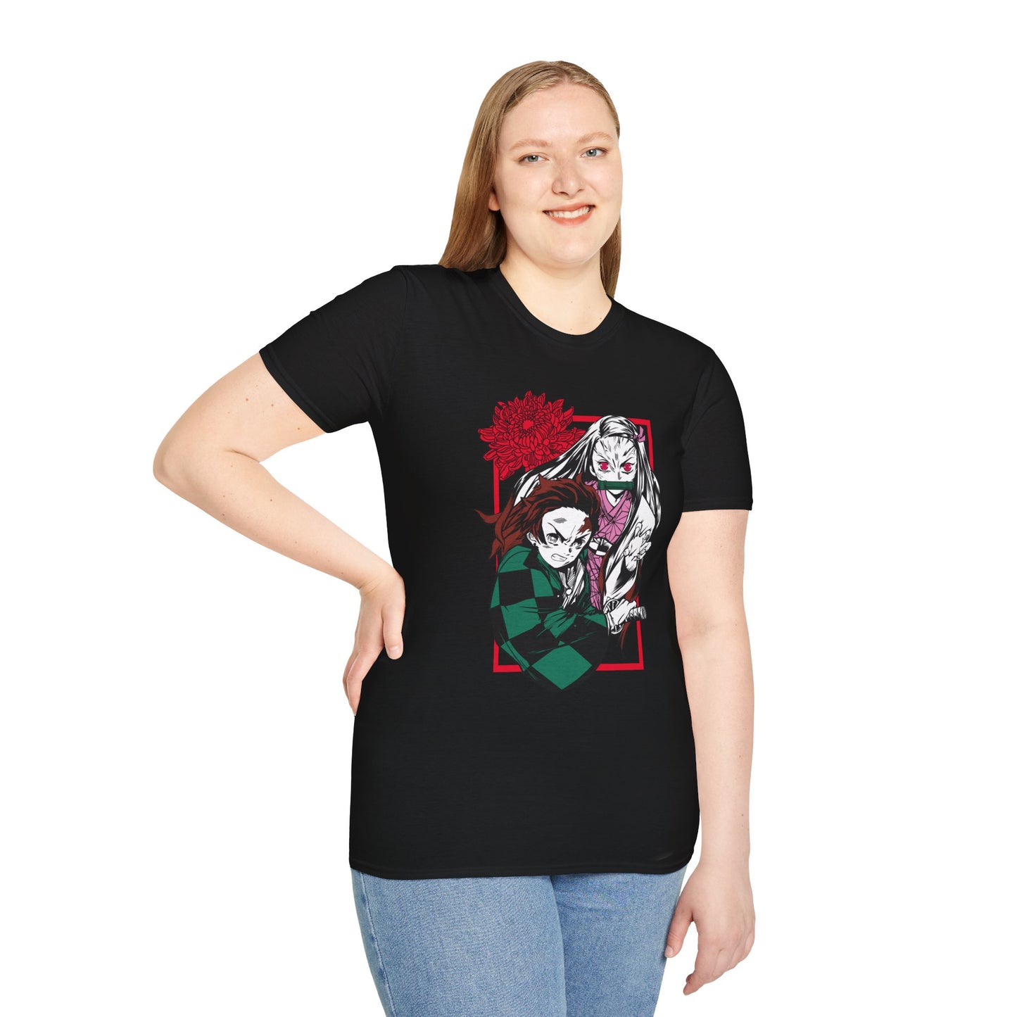 Anime Demon Slayer Tanjiro & Nezuko Graphic T-Shirt