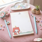 Cute Snoopy Dog House Vintage Aesthetic Notepad | Half Letter Notepad, 60 pages