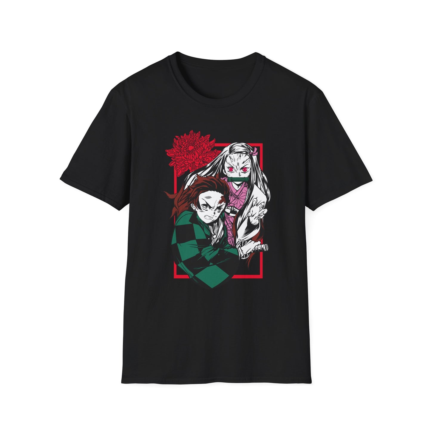 Anime Demon Slayer Tanjiro & Nezuko Graphic T-Shirt