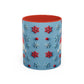 Santa Snowflake Pattern Mug | Accent Coffee Mug