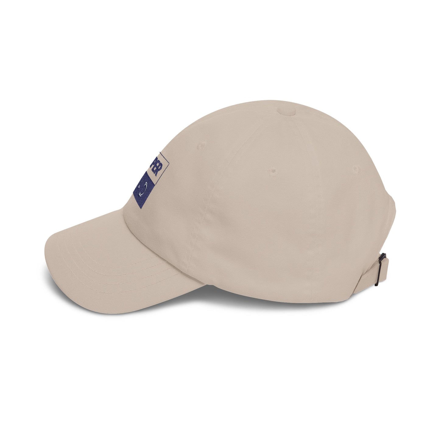 Super Dad embroidered logo Classic Dad Cap | White baseball hat