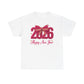 2026 Happy New Year Tee  Festive Pink Bow Celebration T-Shirt