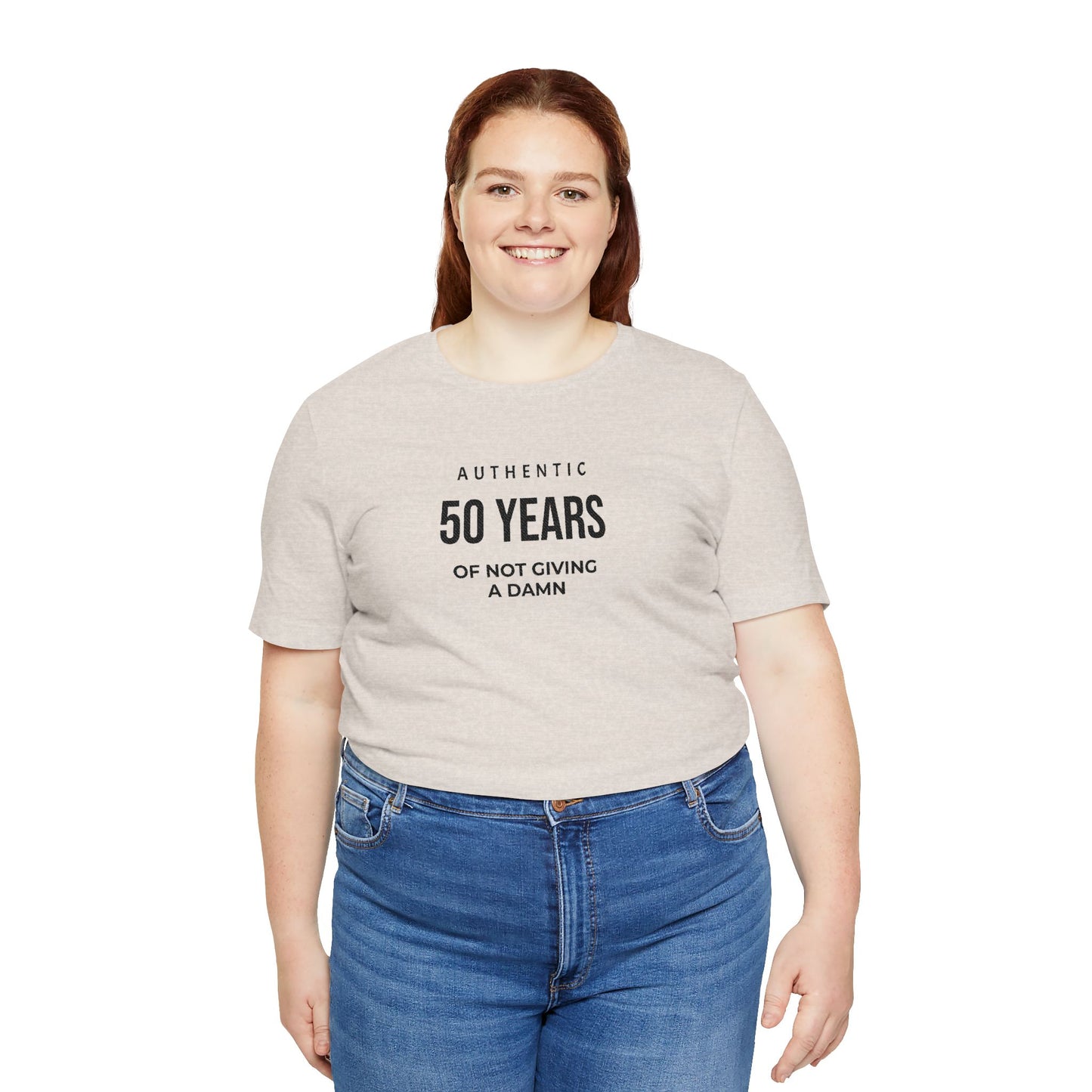 Customized Authentic 50 Years Of Not Giving A Damn T-Shirt | 50th Birthday Tee