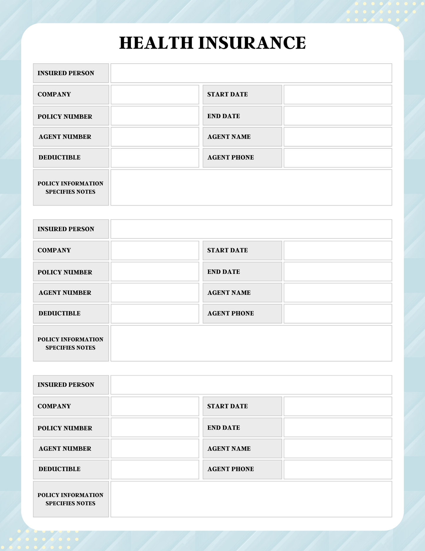 Health Care Planner | Digital Download