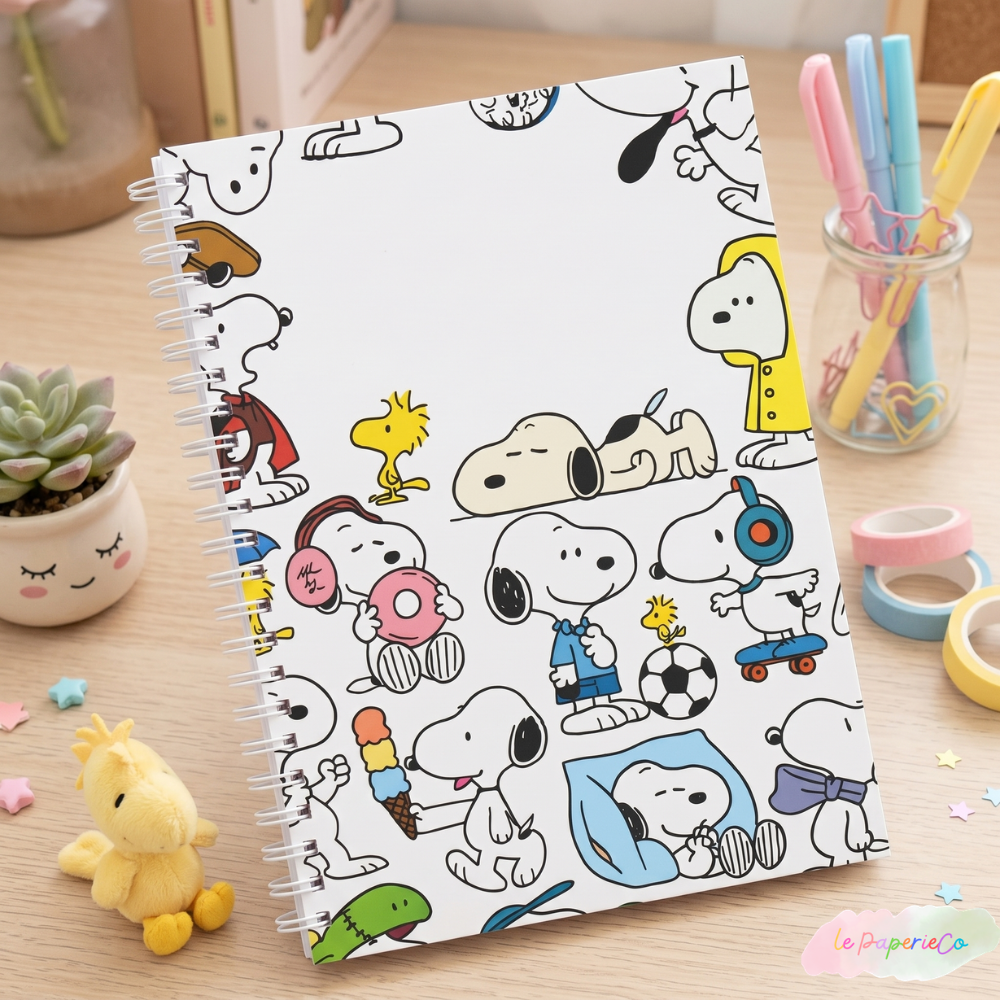 Cute Snoopy Notebook | A5 (5.82 x 8.26 in)