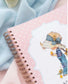Vintage Polka Dot & Floral Custom Spiral Notebook