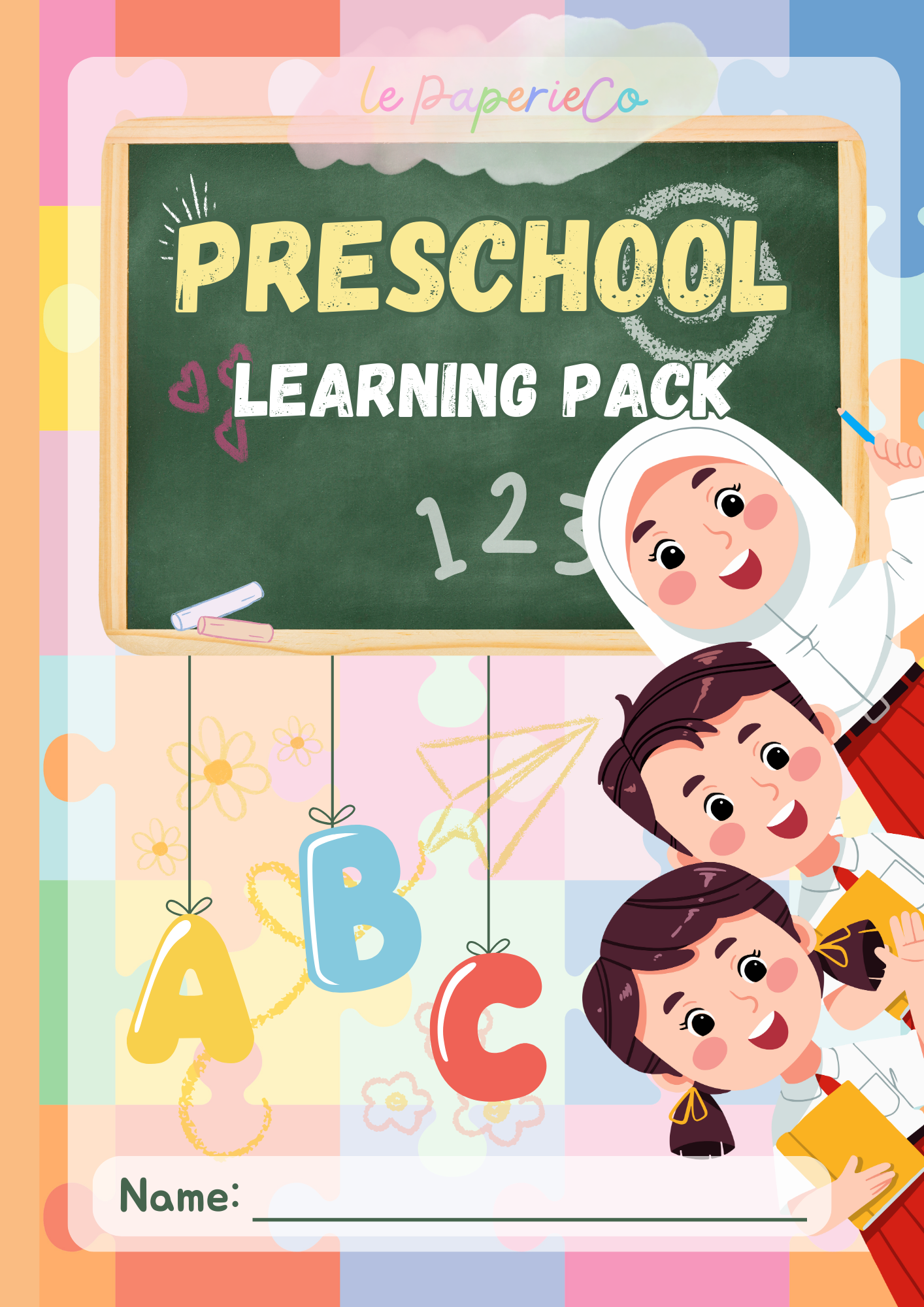 Colorful Pre-school Learning Pack | Digital Download