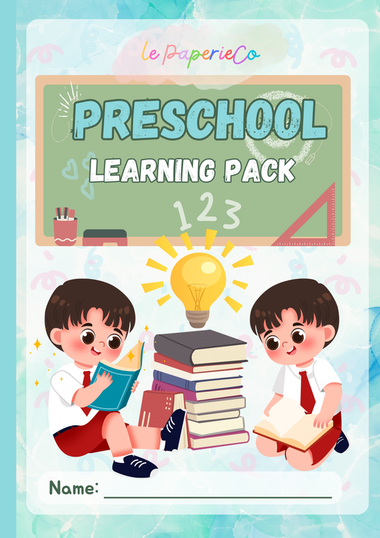 Blue Pre-school Learning Pack | Digital Download