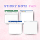 Windows Inspired  Notepad Collection | Excel, Word, Paint, Notepad 4x4  in. (50 pages)