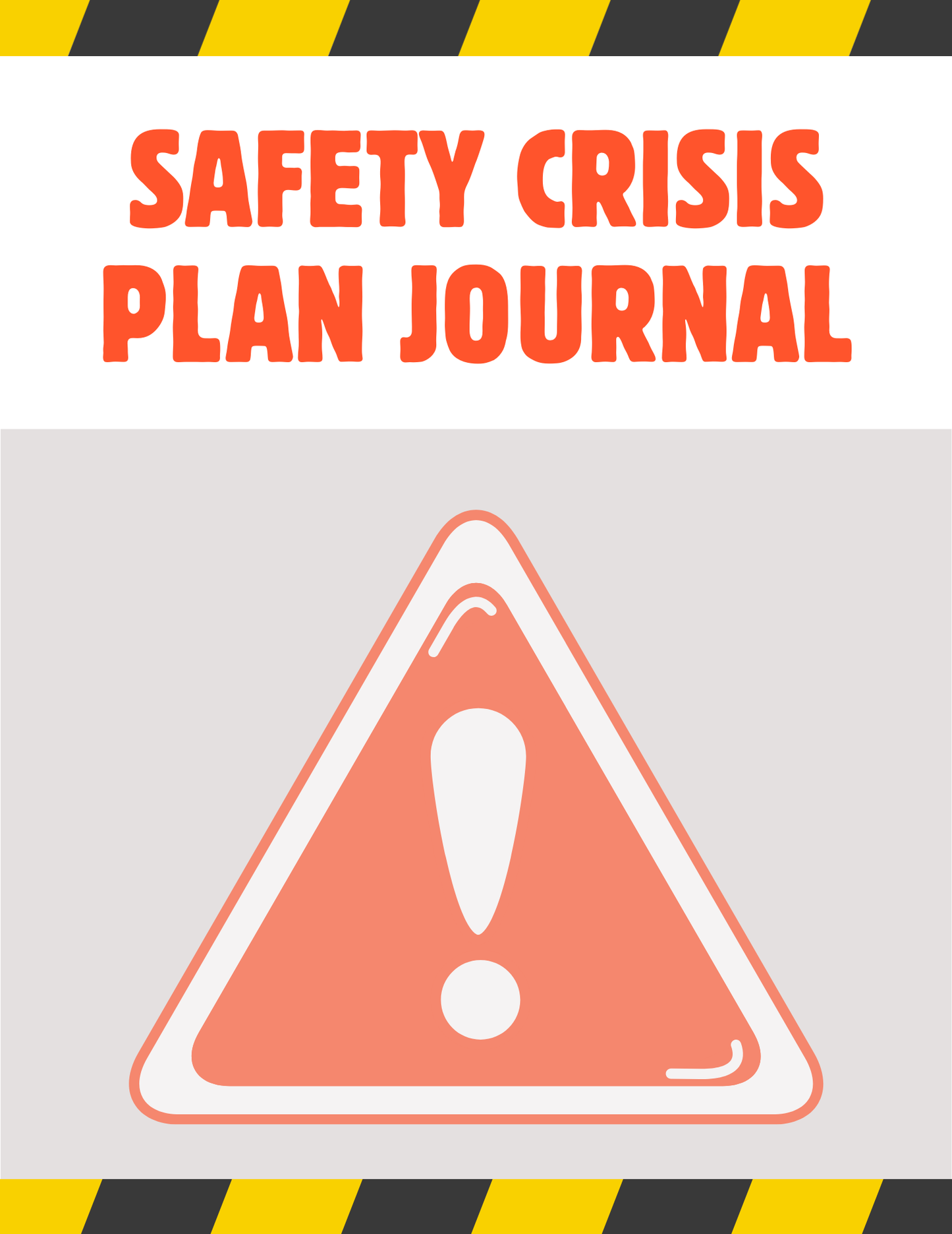 Safety Crisis Plan Journal | Digital Download