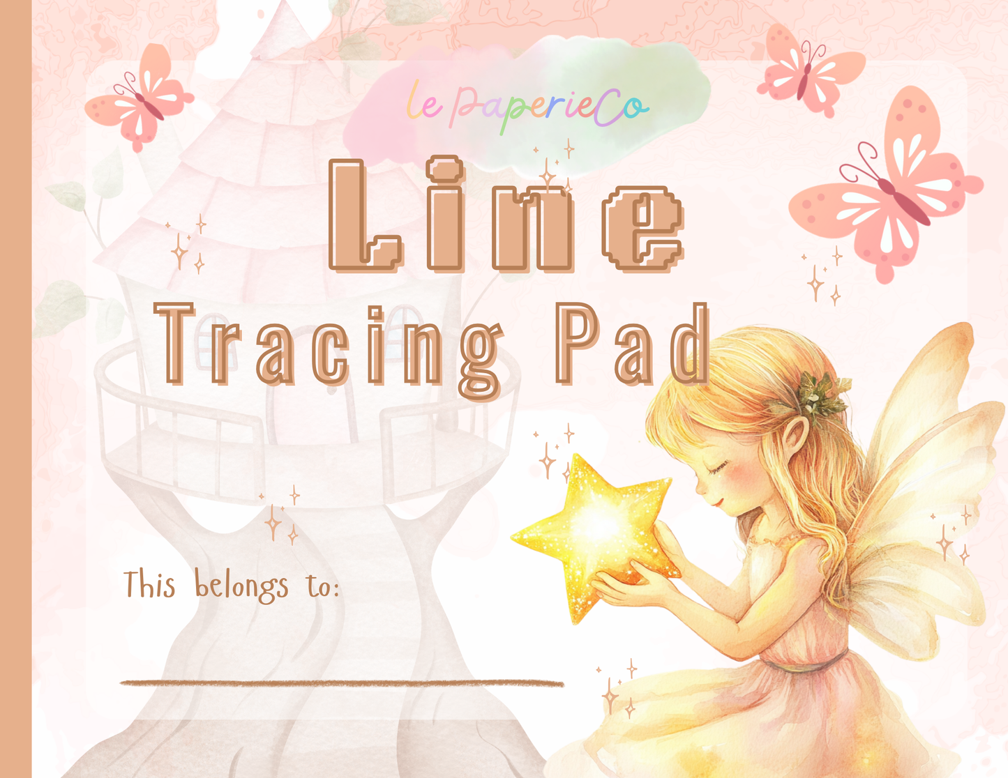 Line Tracing Pad - Fairy Theme | Digital Download