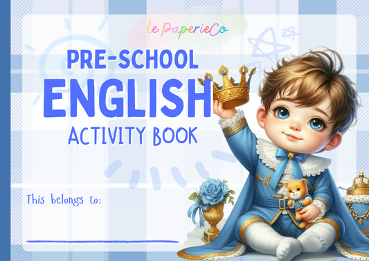Blue Pre-school Activity Book | Digital Download