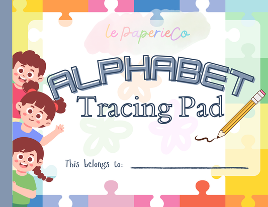 Alphabet Tracing Pad - Jigsaw Theme | Digital Download