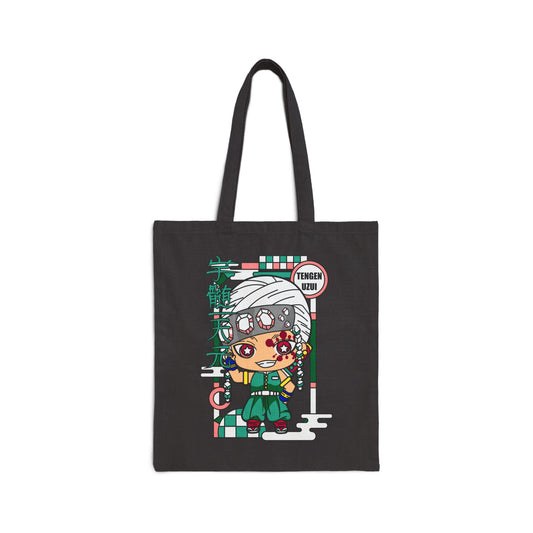 Tengen Chibi Canvas Tote Bag | Demon Slayer Inspired Tote Bag