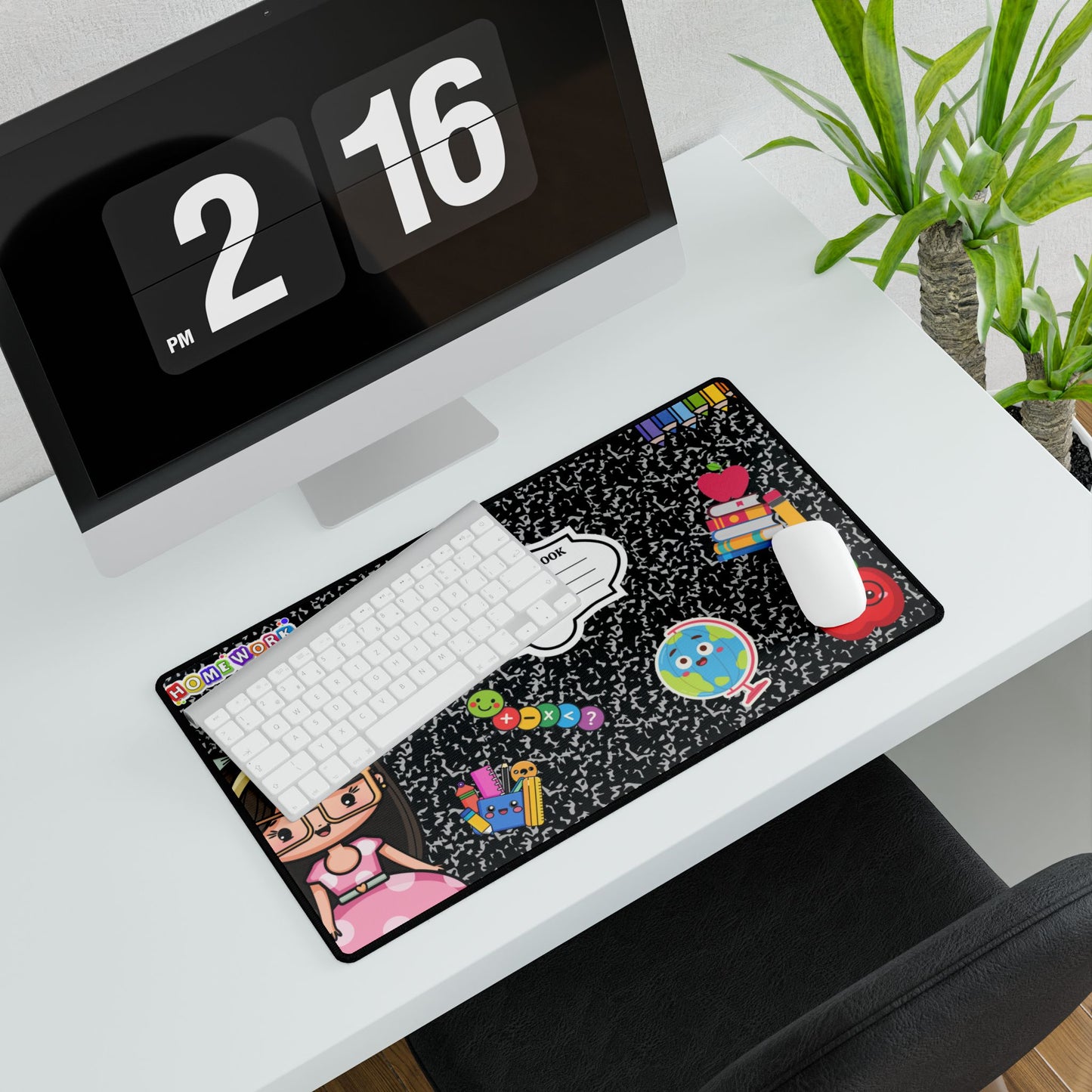 Composition Notebook School Desk Mat | Cute Teacher and School Supplies