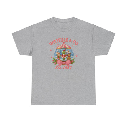 Whoville Snow Globe tee | Christmas Dr. Seuss inspired shirt, holiday village design