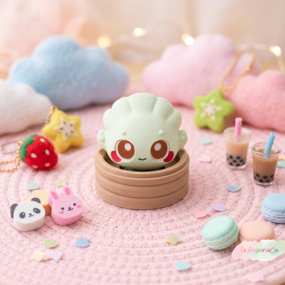Kawaii Dumpling Keychain Clickers